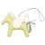 Hermès Charm per borsa Pegasus Medallion MM Rodeo Blu Giallo Bourgeon Swift D'oro