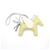 Hermès Charm per borsa Pegasus Medallion MM Rodeo Blu Giallo Bourgeon Swift D'oro - vista 4