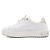 Louis Vuitton Sneaker Timeout da donna in pelle bianca con logo a cerchio dorato Bianco - vista 4