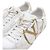Louis Vuitton Sneaker Timeout da donna in pelle bianca con logo a cerchio dorato Bianco - vista 6