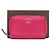 Gucci Cartera de cuero rosa con cremallera