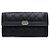Boy Chanel Cartera larga con solapa en caviar negro - vista 2