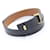 Hermès Mini Dog Gold Buckle Leather Women's Bracelet Black  - view 5