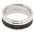 Boucheron Aliança Quattro Black Edition Large em Ouro Branco - vista 2