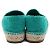 Chanel Sneaker espadrille in tweed verde da donna - vista 7