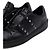 Valentino Sneakers Untitled da donna in pelle nera con Rockstud - vista 6