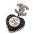 Chanel Orecchini Heart Crystal Pearl Drop Season Multicolore - vista 2