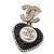 Chanel Orecchini Heart Crystal Pearl Drop Season Multicolore - vista 3