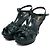 Saint Laurent Sandali con plateau in vernice verde Tribute - vista 3