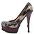 Fendi Python FF Logo Platform High Heels für Damen