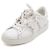 Valentino Baskets Untitled pour femme en cuir blanc avec Rockstud - vue 2