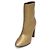 Saint Laurent Botines de piel dorada para mujer - vista 2