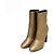 Saint Laurent Botines de piel dorada para mujer - vista 3