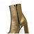 Saint Laurent Botines de piel dorada para mujer - vista 9