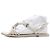 Tory Burch Sandali Mules e Pantofole da Donna in Pelle Avorio con Logo