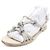 Tory Burch Sandali Mules e Pantofole da Donna in Pelle Avorio con Logo - vista 2