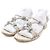 Tory Burch Sandali Mules e Pantofole da Donna in Pelle Avorio con Logo - vista 3