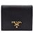 Prada Saffiano Leder Geldbörse Schwarz