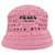 Prada Raffia-Bucket-Hat Pink  - Ansicht 1