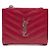 Saint Laurent Monogramm Bi-Fold Wallet Rot