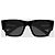 Prada Square Sunglasses Triangle Metal Logo Black - view 10