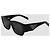 Prada Square Sunglasses Triangle Metal Logo Black - view 12