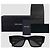 Prada Square Sunglasses Triangle Metal Logo Black - view 23