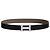 Hermès Reversible Black Eton Leather Belt Silver Buckle for Men Silvery - view 2