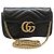 Gucci Borsa a tracolla Super Mini GG Marmont trapuntata nera Nero