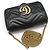Gucci Borsa a tracolla Super Mini GG Marmont trapuntata nera Nero - vista 3