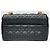 Cannage Dior Borsa nera media con finiture dorate Nero - vista 7