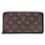 Louis Vuitton Monogram Zippy Wallet Braun