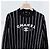 Chanel Strickpullover aus Kaschmir für Damen mit CC-Logo-Streifen Schwarz - Ansicht 2
