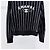 Chanel Strickpullover aus Kaschmir für Damen mit CC-Logo-Streifen Schwarz - Ansicht 3