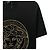 Versace Kurzarm-T-Shirt mit Kristallperlen Schwarz - Ansicht 8