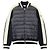 Moncler Giacca in maglia imbottita con zip da uomo, blu notte