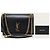 Saint Laurent Borsa a tracolla Large Chain Sunset in pelle di vitello nera con monogramma dorato Nero - vista 7