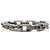 Louis Vuitton Bracciale a catena con monogramma in acciaio argentato Argento - vista 2