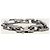 Louis Vuitton Bracciale a catena con monogramma in acciaio argentato Argento - vista 3