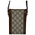 Horsebit 1955 Gucci Borsa a tracolla Horsebit GG Mini Canvas Marrone - vista 8