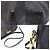 Burberry Clutch a tracolla in pelle di vitello granulata nera con motivo check Nero - vista 6