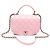 Chanel Anello My Bag Top Handle in pelle di vitello rosa argento