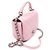 Chanel Anello My Bag Top Handle in pelle di vitello rosa argento - vista 3