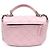 Chanel Anello My Bag Top Handle in pelle di vitello rosa argento - vista 4