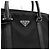 Prada Sac porte-documents cabas en nylon Saffiano noir - vue 5