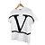 Valentino T-Shirt mit Logo und kurzen Ärmeln für Herren Weiß