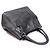Prada Tote Bag in Vitello Daino nero con scritte dorate - vista 3