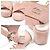 Chanel Sandali con tacco zeppo con logo CC laterale in scamosciato rosa chiaro - vista 6