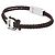 Salvatore Ferragamo Bracciale Large Double Braid in pelle marrone doppia - vista 4