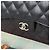 Chanel Borsa Classic Large Flap Nera Caviar Argento Nero - vista 10
